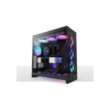 NZXT Casing H9 Flow RGB+ Dual Chamber Mid Tower ATX Control Hub - Black