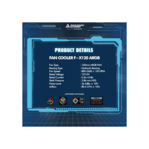 PARADOX GAMING Fan Casing F-X120 ARGB Reverse 120mm