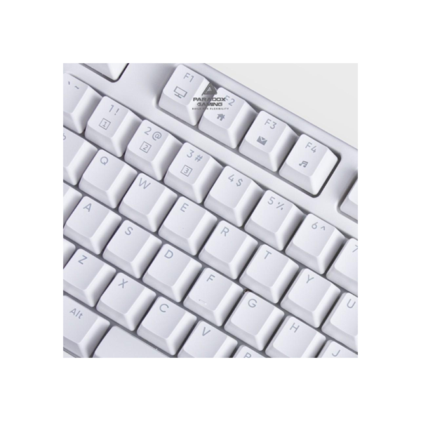 PARADOX GAMING Keyboard Ghost87 ABS Hotswap - White