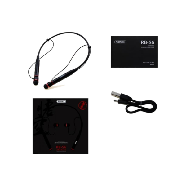 REMAX Earphone Neckband Bluetooth RB-S6