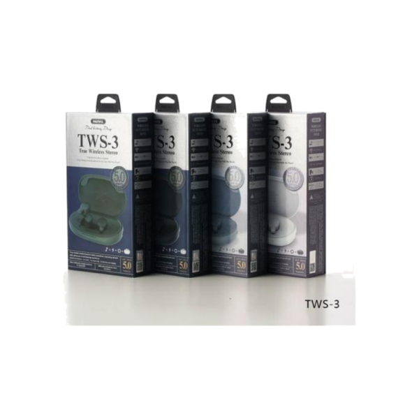 REMAX Earphone TWS-3 True Wireless Stereo
