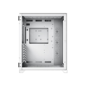 XIGMATEK Casing Aquarius S Arctic ATX Tempered Glass 3 Fan RGB - White